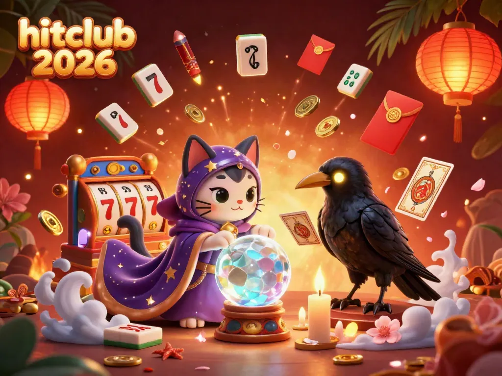 Engage with hitclub 2026 in a vibrant casino scene featuring mystical characters and dynamic game elements