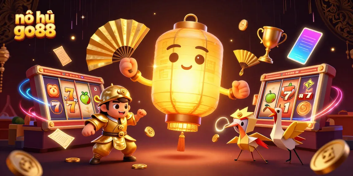 Win big with nổ hũ go88 in a vibrant casino scene filled with golden elements and dynamic graphics.