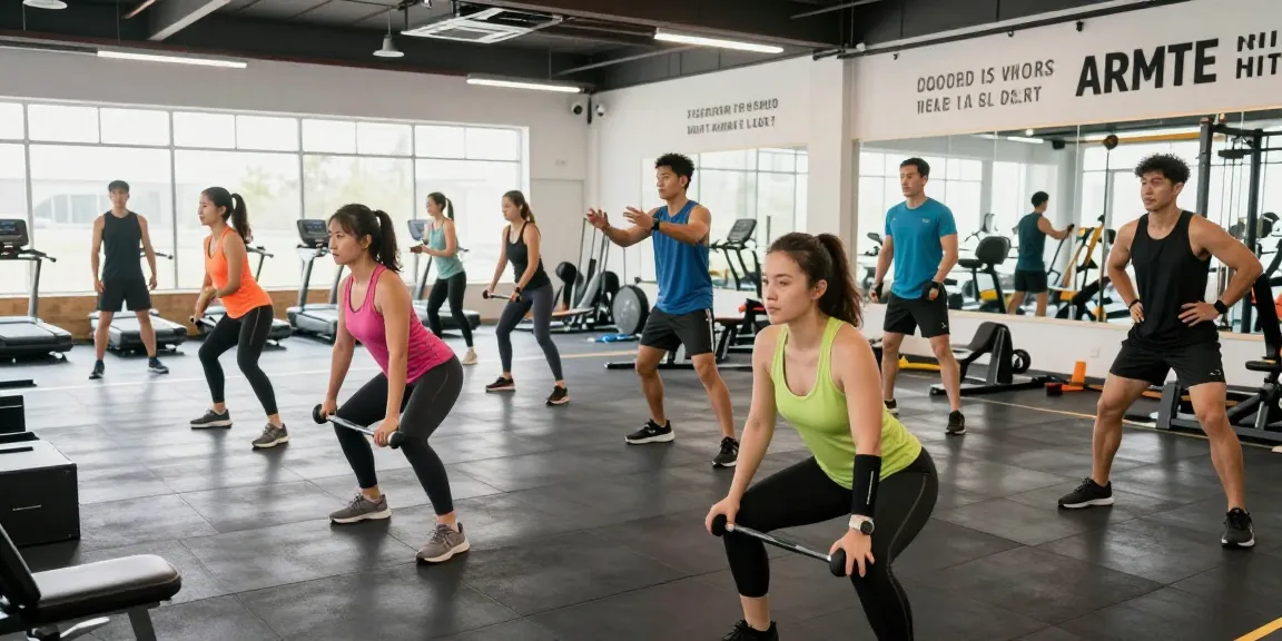 Unieke Pharma Steroïden Winkel met sporters die trainen in een moderne gym, vol energie en motivatie.
