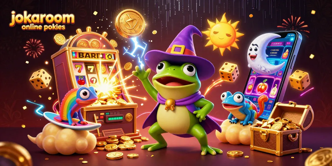 Experience the excitement of jokaroom online pokies with vibrant characters and thrilling casino visuals.