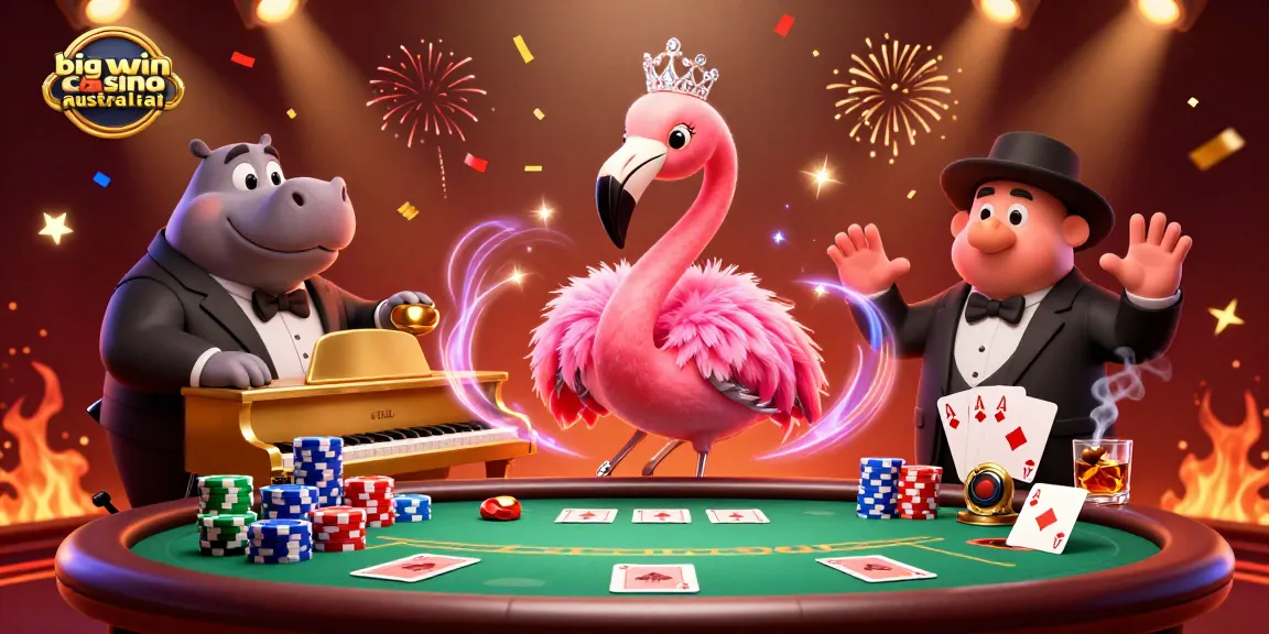Experience the excitement at big win casino australia with vivid 3D characters and vibrant casino elements.